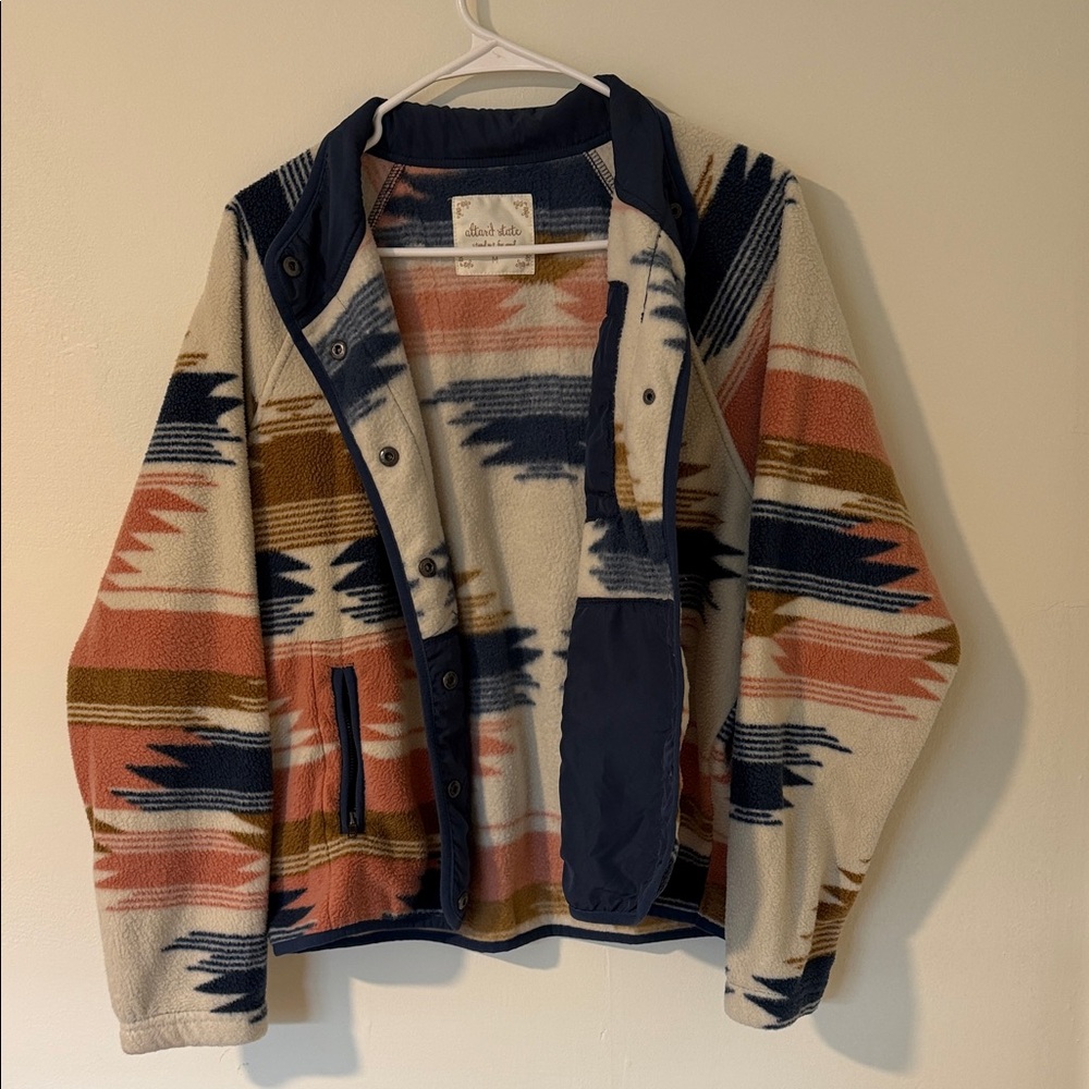 Altar'd State Multicolor Teddy Jacket